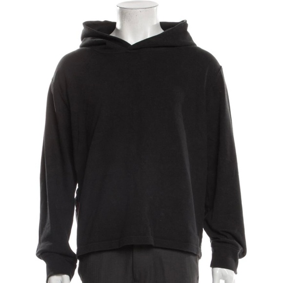 Y-3 Black Unisex V-Neck Hoodie - Picture 2 of 6